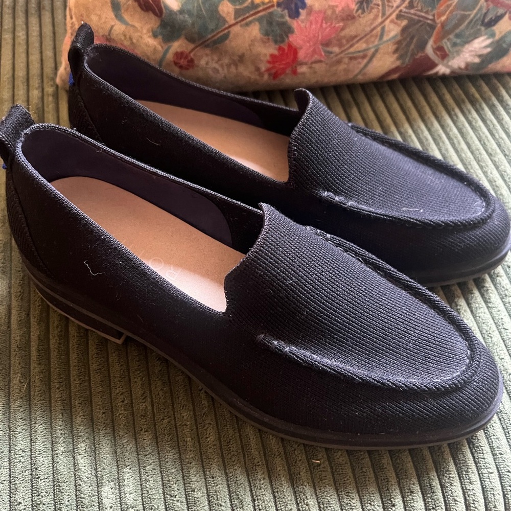 ROTHY’S Loafers with Lug Sole, Black, 8.5